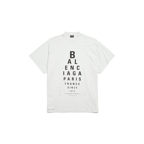 WOMEN'S OPTICAL T-SHIRT OVERSIZED IN WHITE