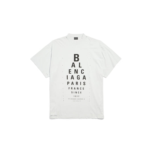WOMEN'S OPTICAL T-SHIRT OVERSIZED IN WHITE