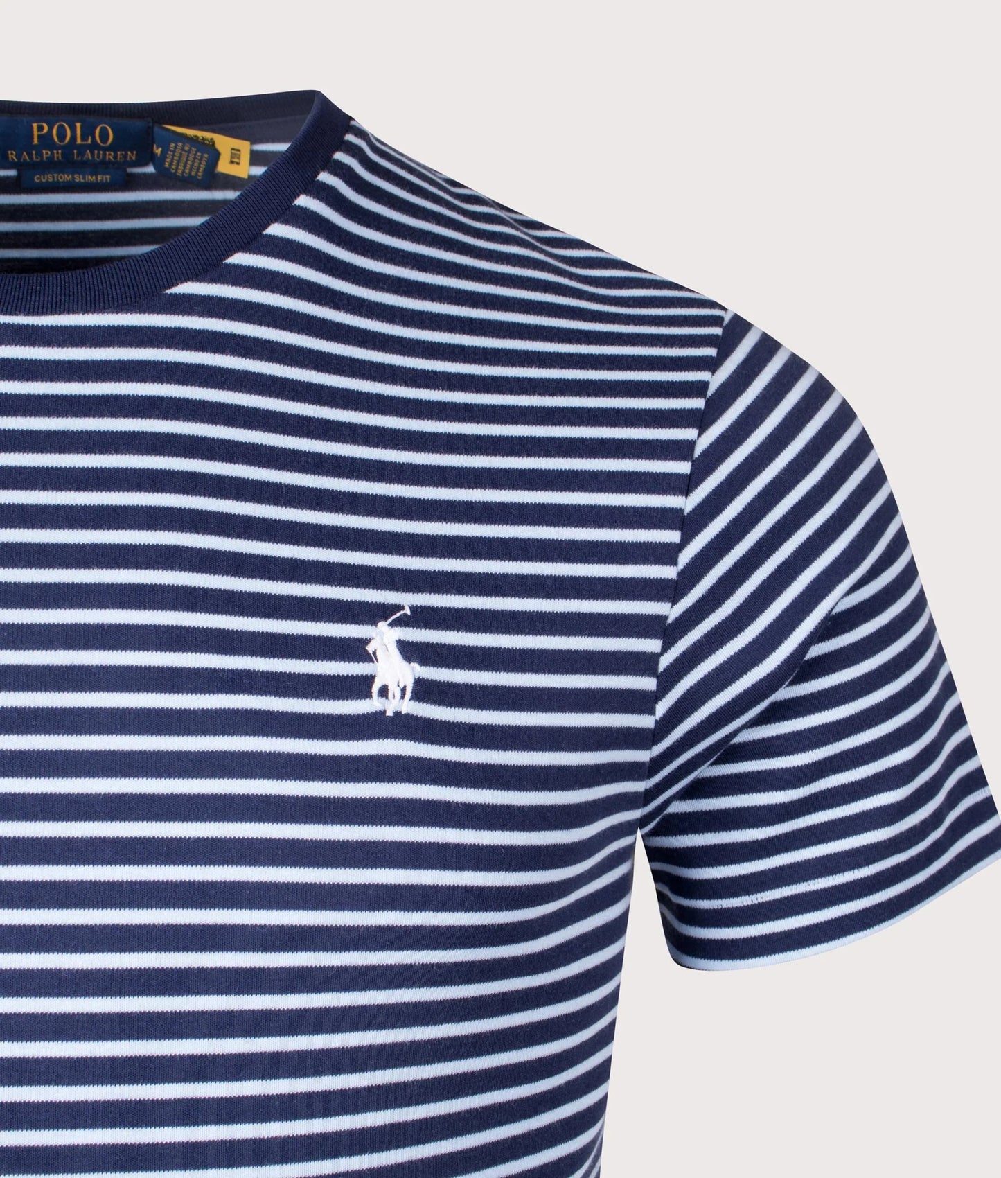 Custom Slim Striped Soft Cotton T-Shirt