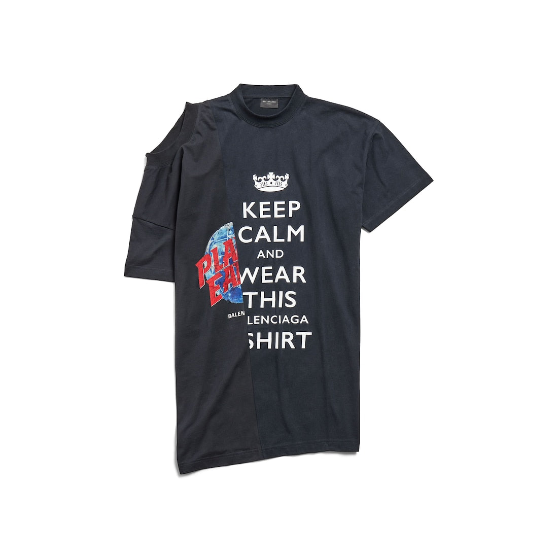 WOMEN'S 50-50 T-SHIRT IN BLACK