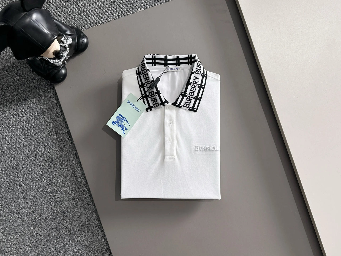 260511 New high-quality embroidered neckline jacquard patchwork design Polo shirt