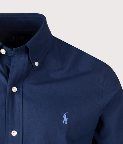 Custom Fit Short Sleeve Stretch Poplin Shirt