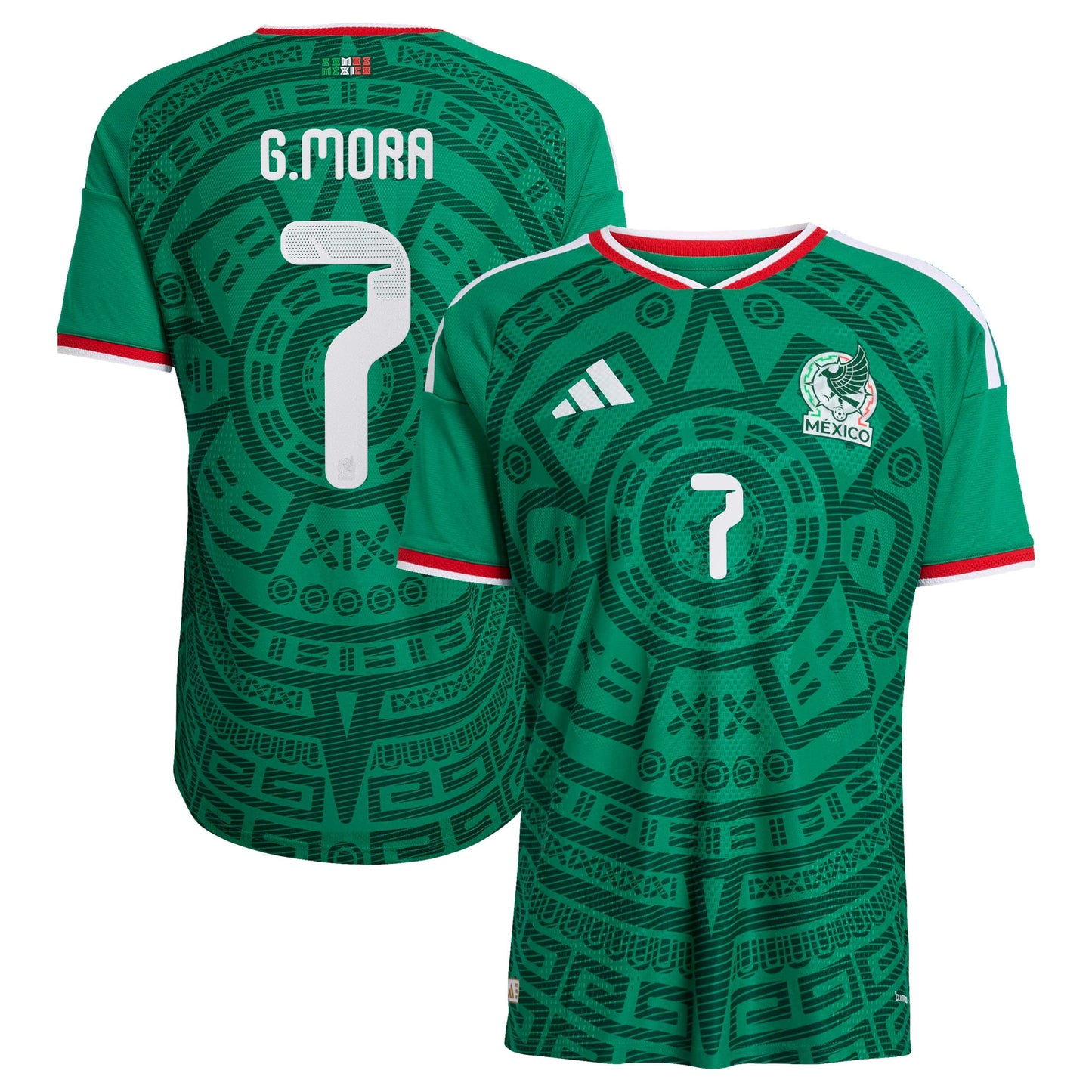 Gilberto Mora Mexico National Team 2026  Home On-Field Jersey - Green