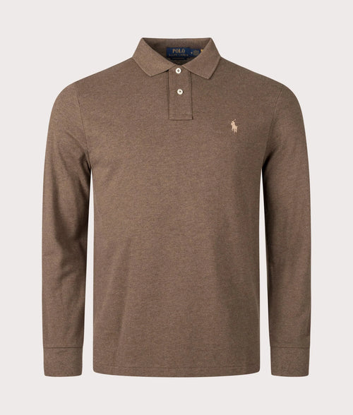 Custom Slim Fit Long Sleeve Polo Shirt
