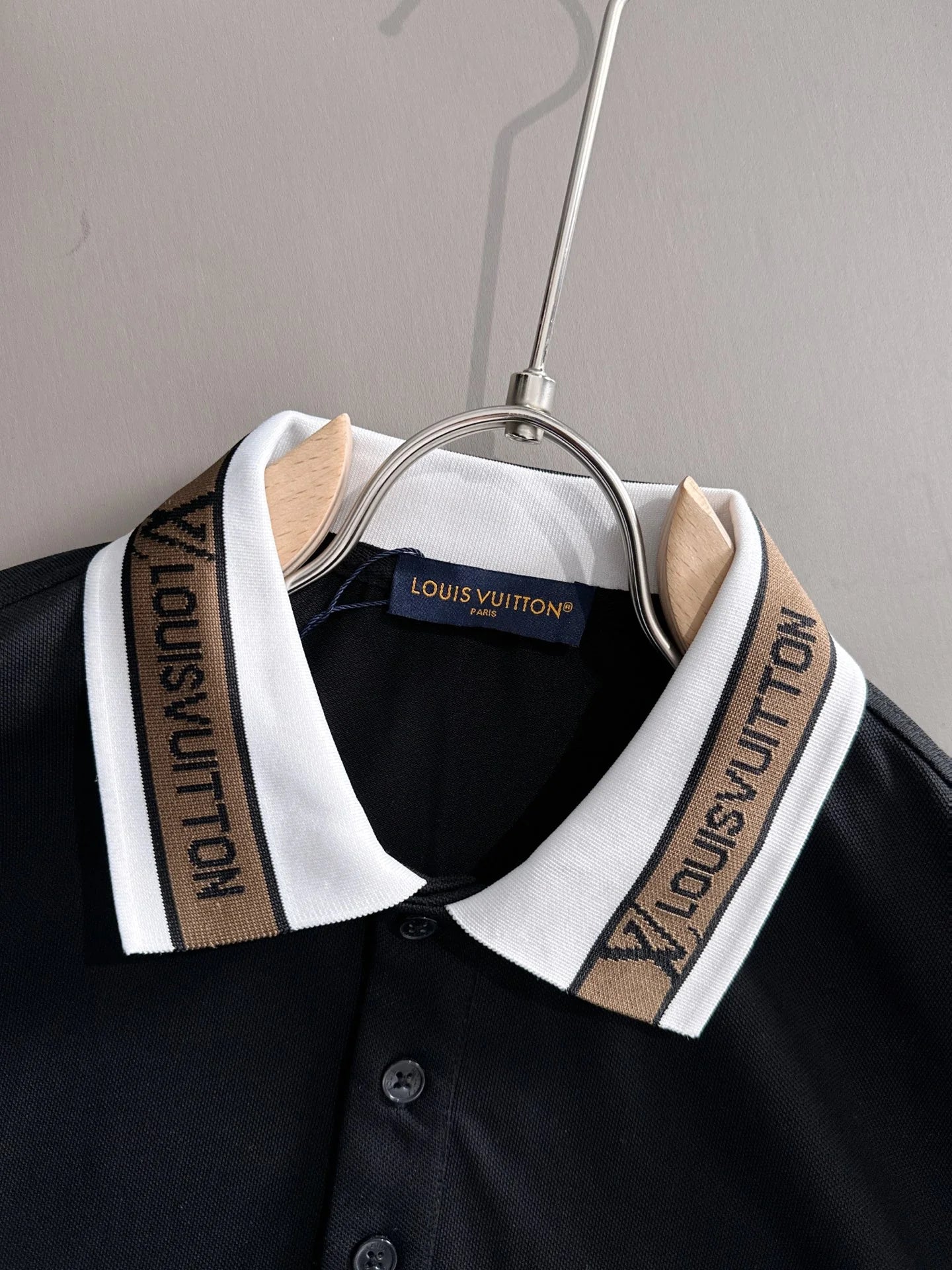 260511 New high-quality embroidered neckline jacquard patchwork design Polo shirt