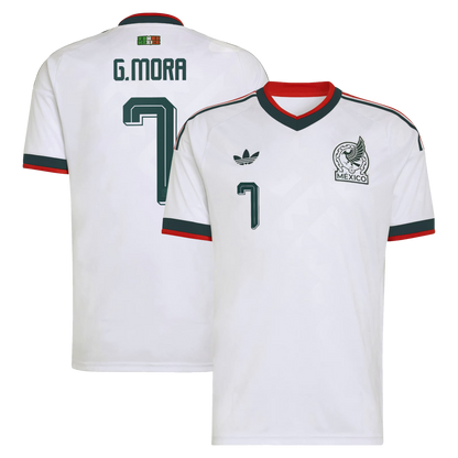 Gilberto Mora Mexico National Team 2026  Away Replica Jersey - White