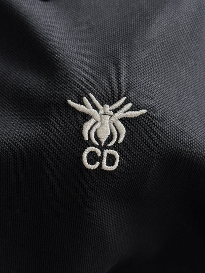 260511 New high-quality embroidered neckline jacquard patchwork design Polo shirt