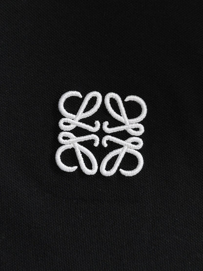 260511 New high-quality embroidered neckline jacquard patchwork design Polo shirt