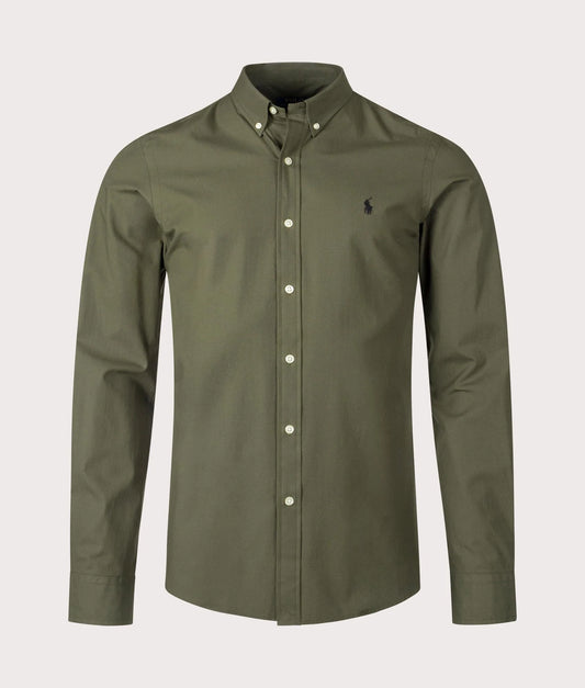 Slim Fit Stretch Poplin Shirt