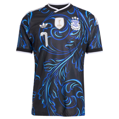 Rodrigo De Paul Argentina National Team 2026 Away On-Field Jersey - Black