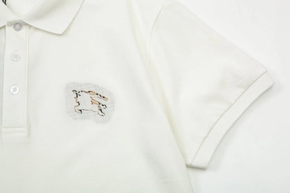 1203 New monogram embroidered collar POLO shirt