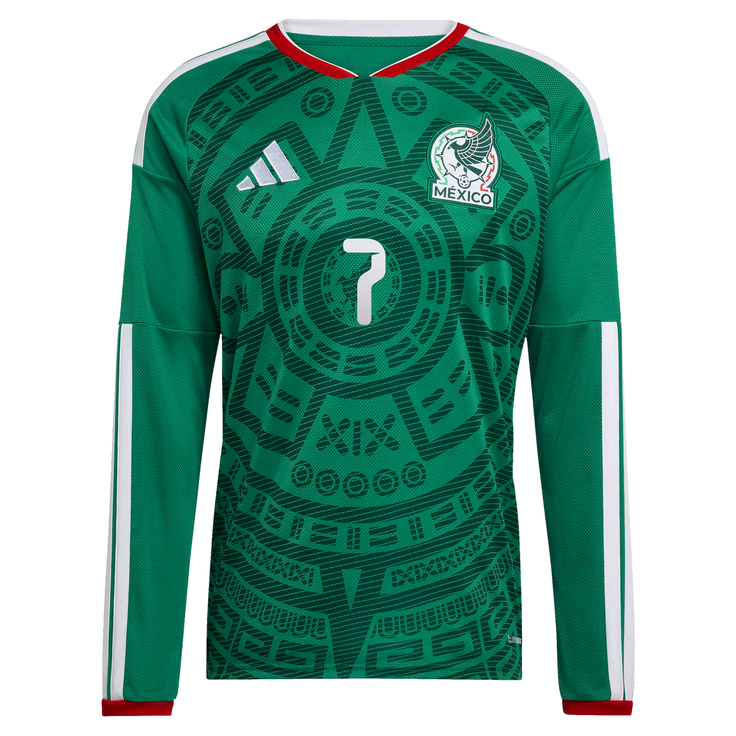 Gilberto Mora Mexico National Team 2026  Home Replica Long Sleeve Jersey - Green