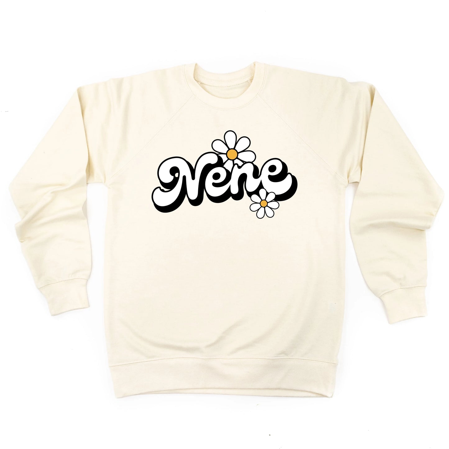 DAISY - NENE - w/ Full Daisy on Back - Lightweight Pullover Sweater