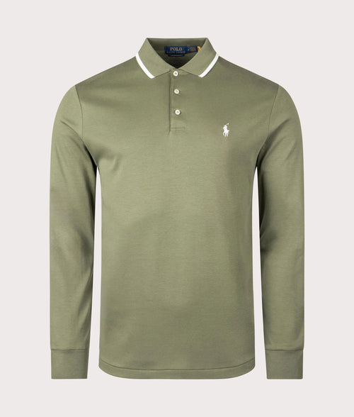 Custom Slim Fit Long Sleeve Polo Shirt