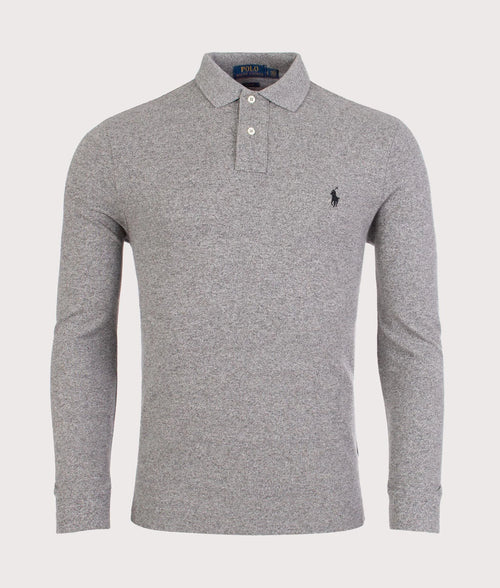 Custom Slim Fit Long Sleeve Polo Shirt
