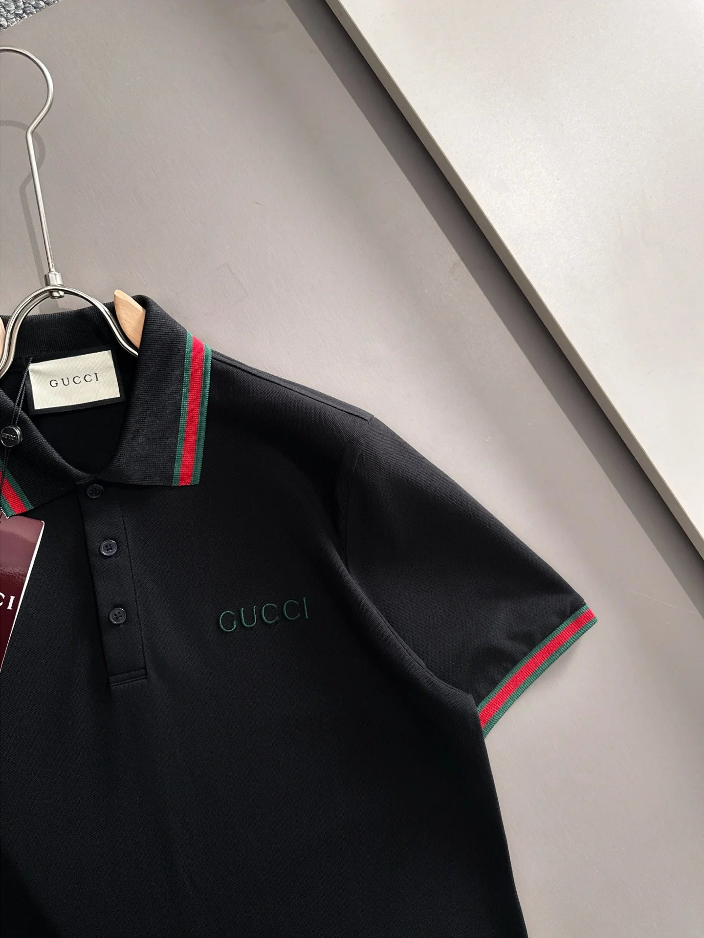 260511 New high-quality embroidered neckline jacquard patchwork design Polo shirt