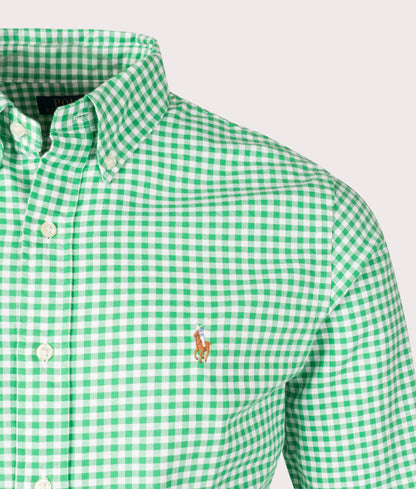 Custom Fit Gingham Oxford Shirt