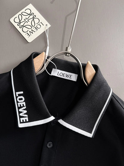 260511 New high-quality embroidered neckline jacquard patchwork design Polo shirt