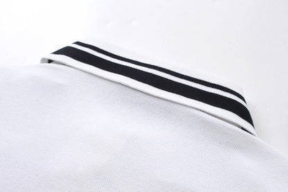 250313 New simple print knit POLO