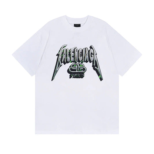 Twisted Letters Print T Shirt
