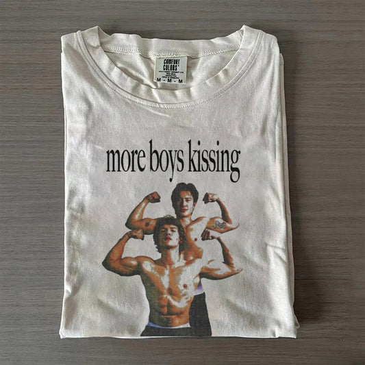More Boys Kissing Funny Williams & Storrie Hockey T-shirt
