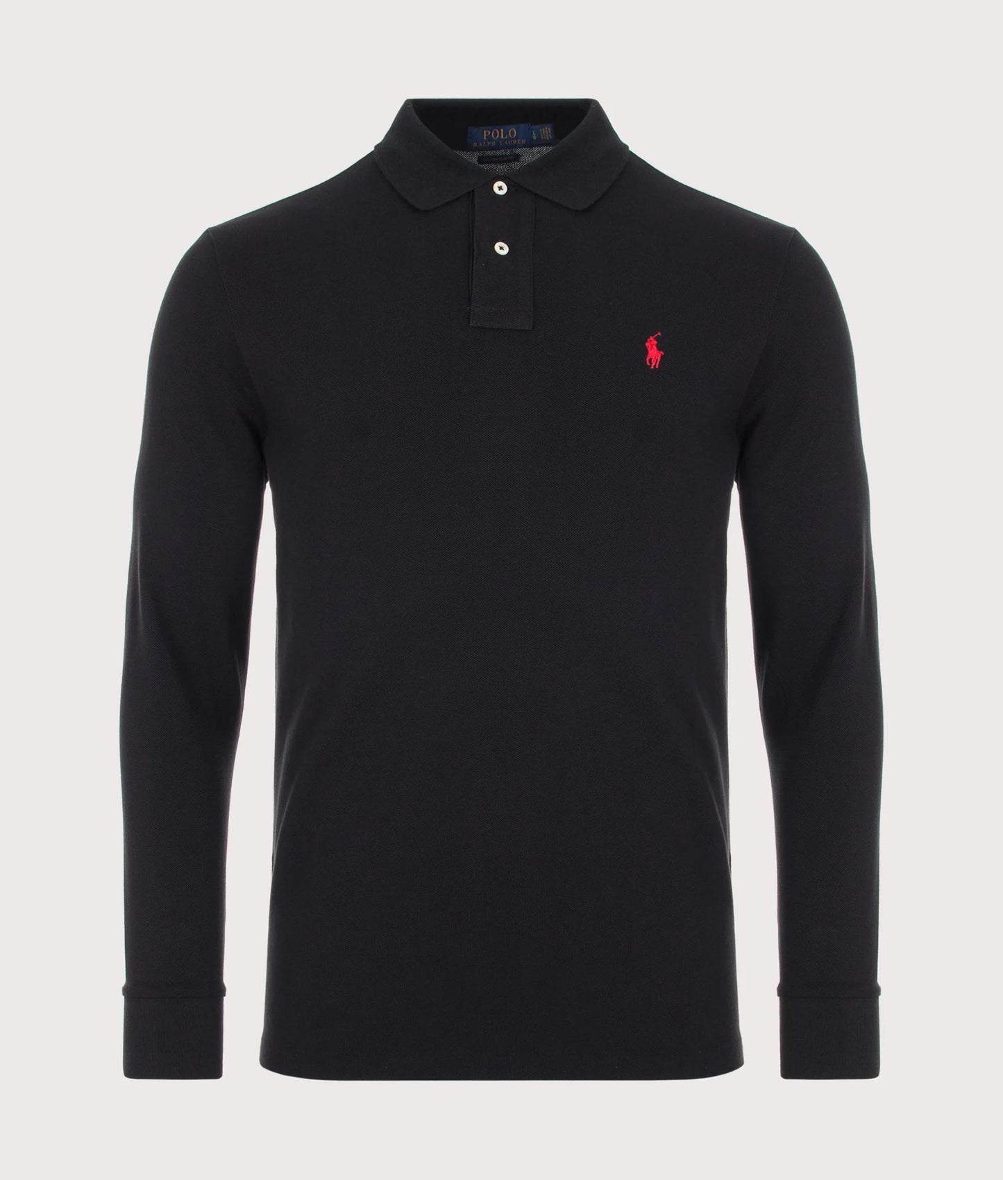 Custom Slim Fit Long Sleeve Polo Shirt