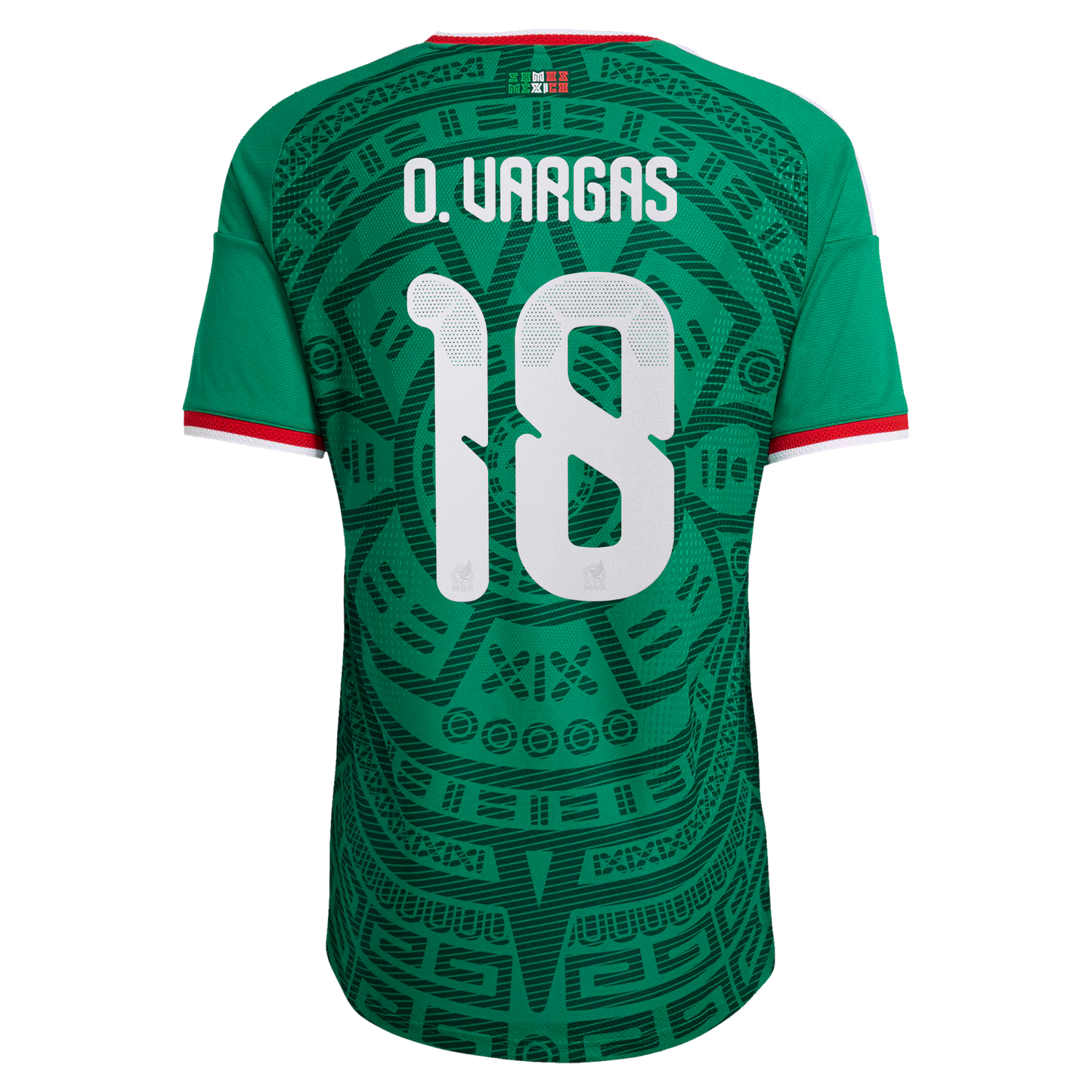 Obed Vargas Mexico National Team 2026  Home On-Field Jersey - Green
