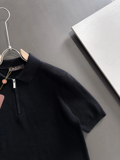 260511 New high-quality combed cotton yarn knitted polo shirt