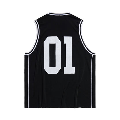 MEN'S BASKETBALL SERIES - TANK TOP IN BLACK/WHITE