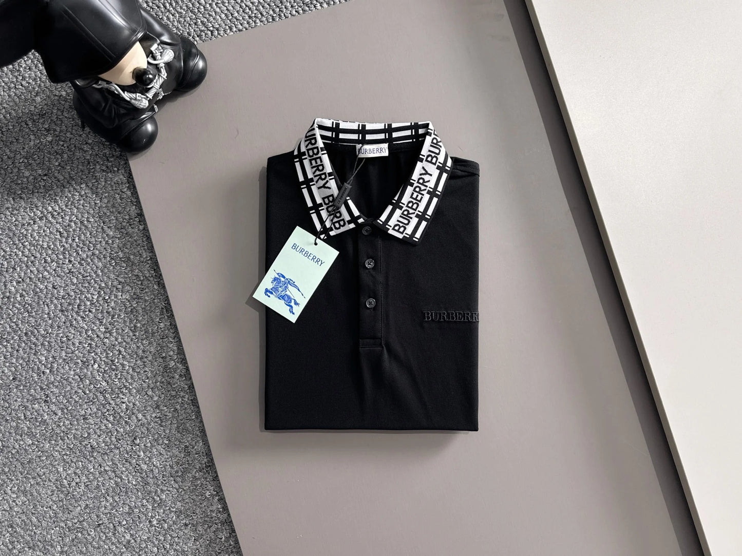 260511 New high-quality embroidered neckline jacquard patchwork design Polo shirt