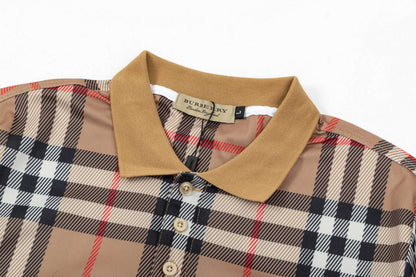 250325 New high quality classic checked POLO shirt
