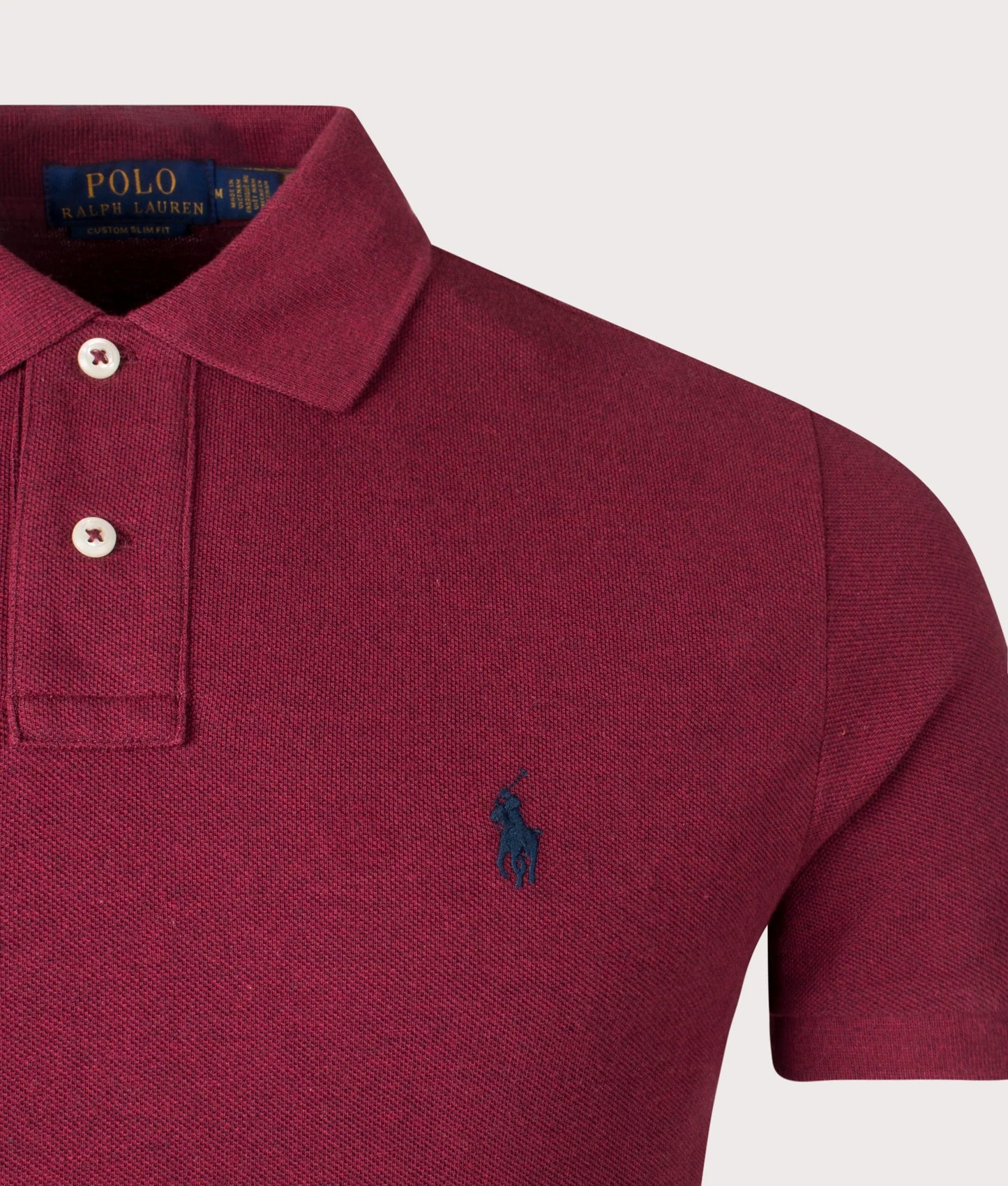 Custom Slim Fit Mesh Polo Shirt