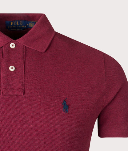 Custom Slim Fit Mesh Polo Shirt