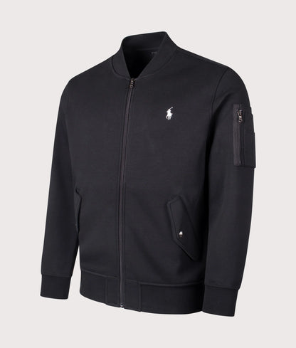 Double-Knit Bomber Jacket