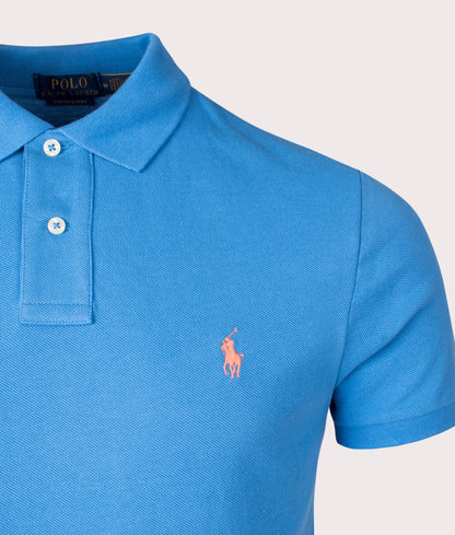 Custom Slim Fit Mesh Polo Shirt