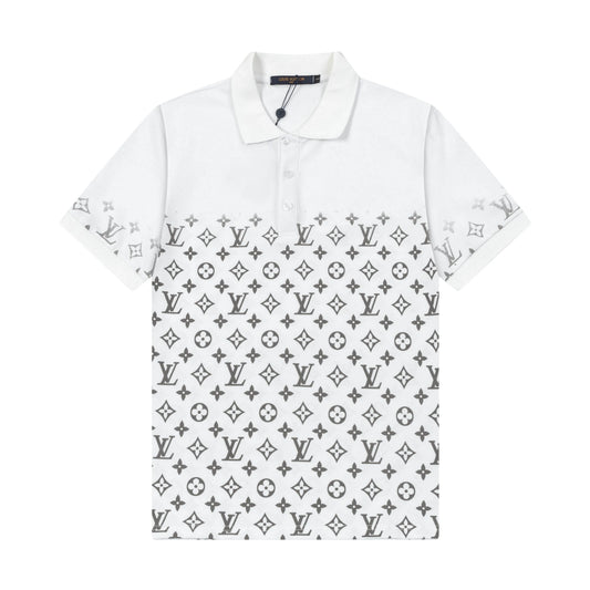 250305 High-end series of high quality gradient printed POLO shirt