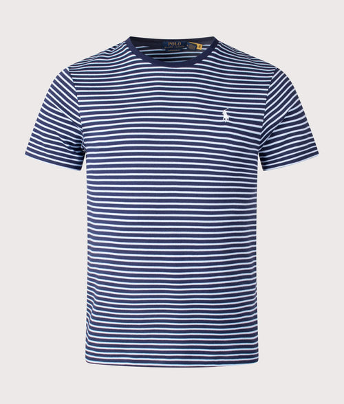 Custom Slim Striped Soft Cotton T-Shirt