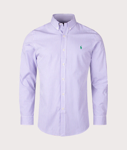 Slim Fit Striped Poplin Shirt