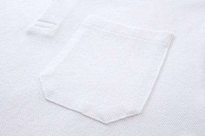 250313 New simple color matching lapel POLO