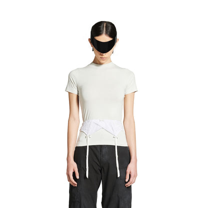 WOMEN'S LINGERIE T-SHIRT IN DIRTY WHITE