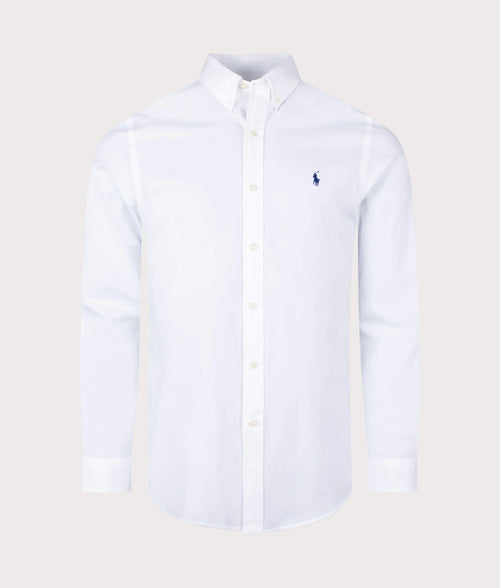 Slim Fit Striped Stretch Poplin Shirt