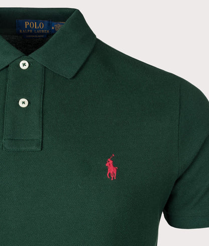 Custom Slim Fit Mesh Polo Shirt