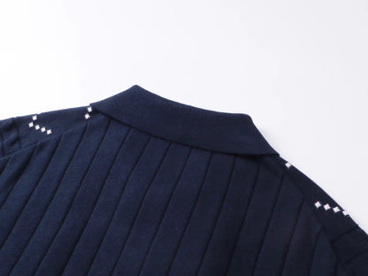 250313 New high quality knit lapel POLO