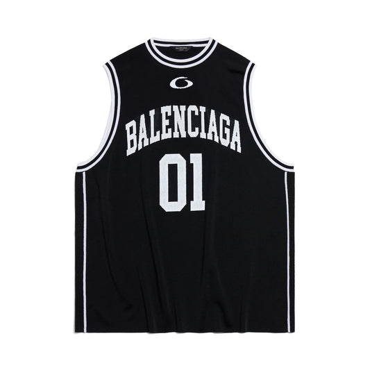 MEN'S BASKETBALL SERIES - TANK TOP IN BLACK/WHITE