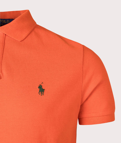 Custom Slim Fit Mesh Polo Shirt