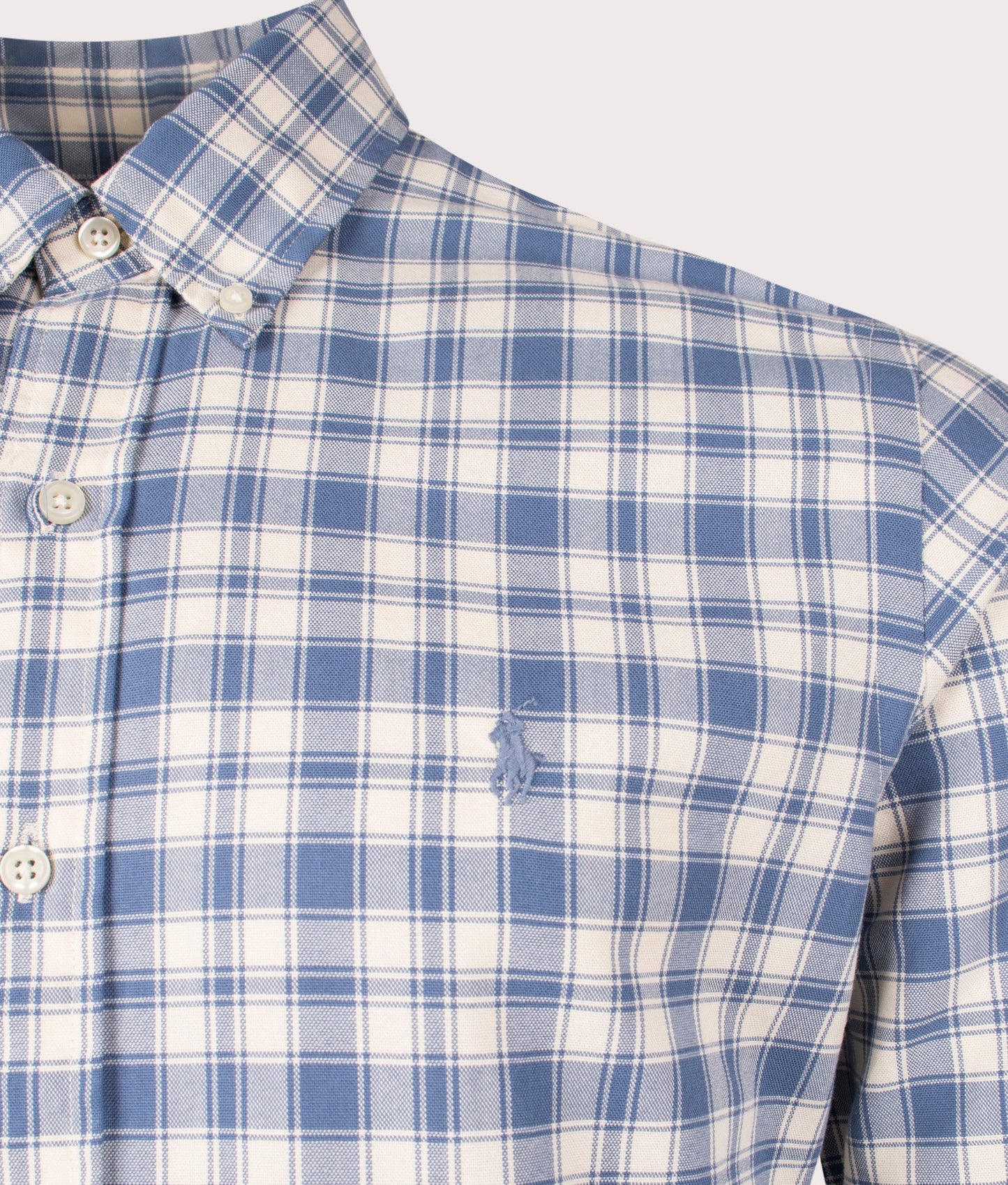 Custom Fit Plaid Oxford Shirt