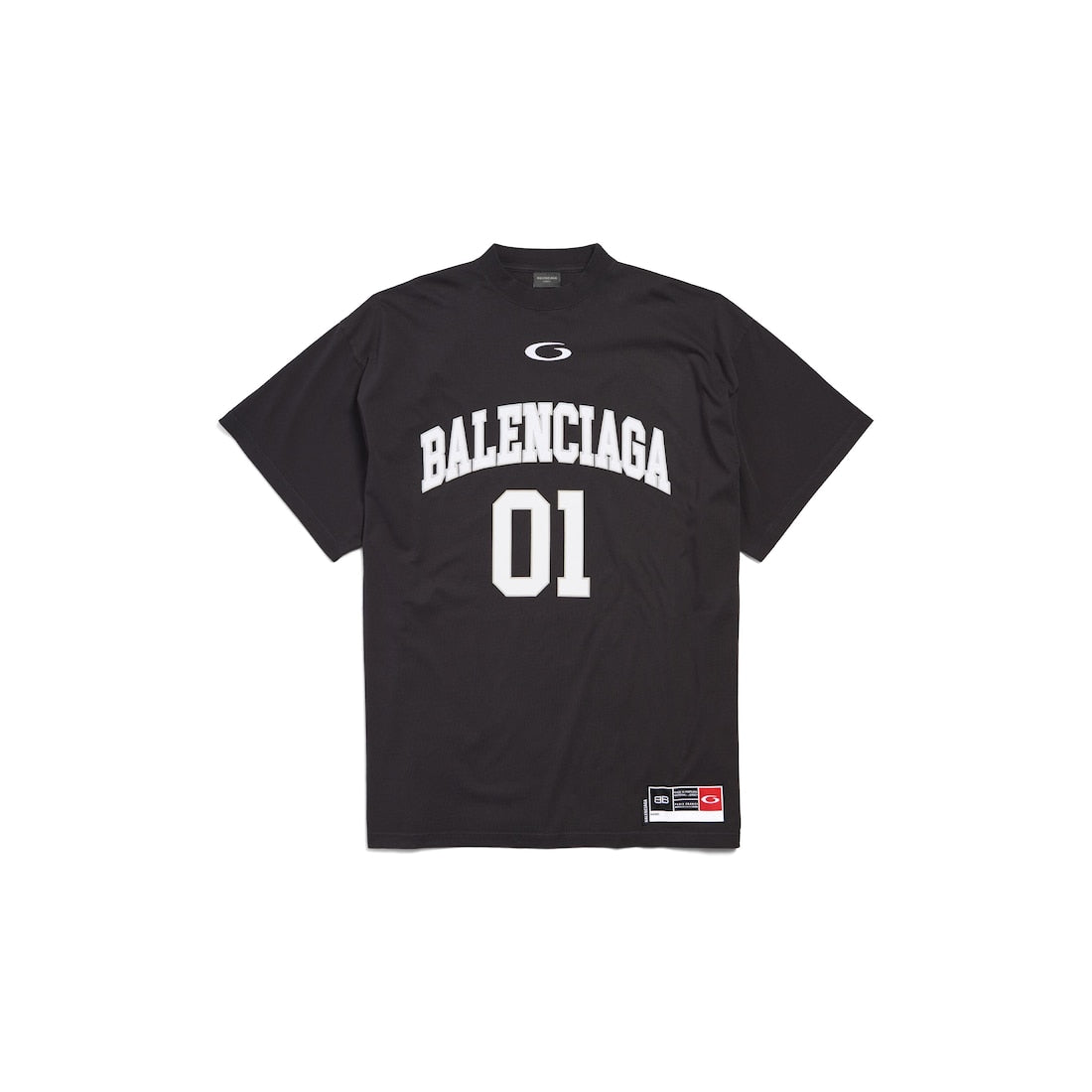 MEN'S BASKETBALL SERIES - OVERSIZED T-SHIRT IN BLACK