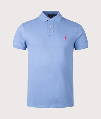 Custom Slim Fit Mesh Polo Shirt