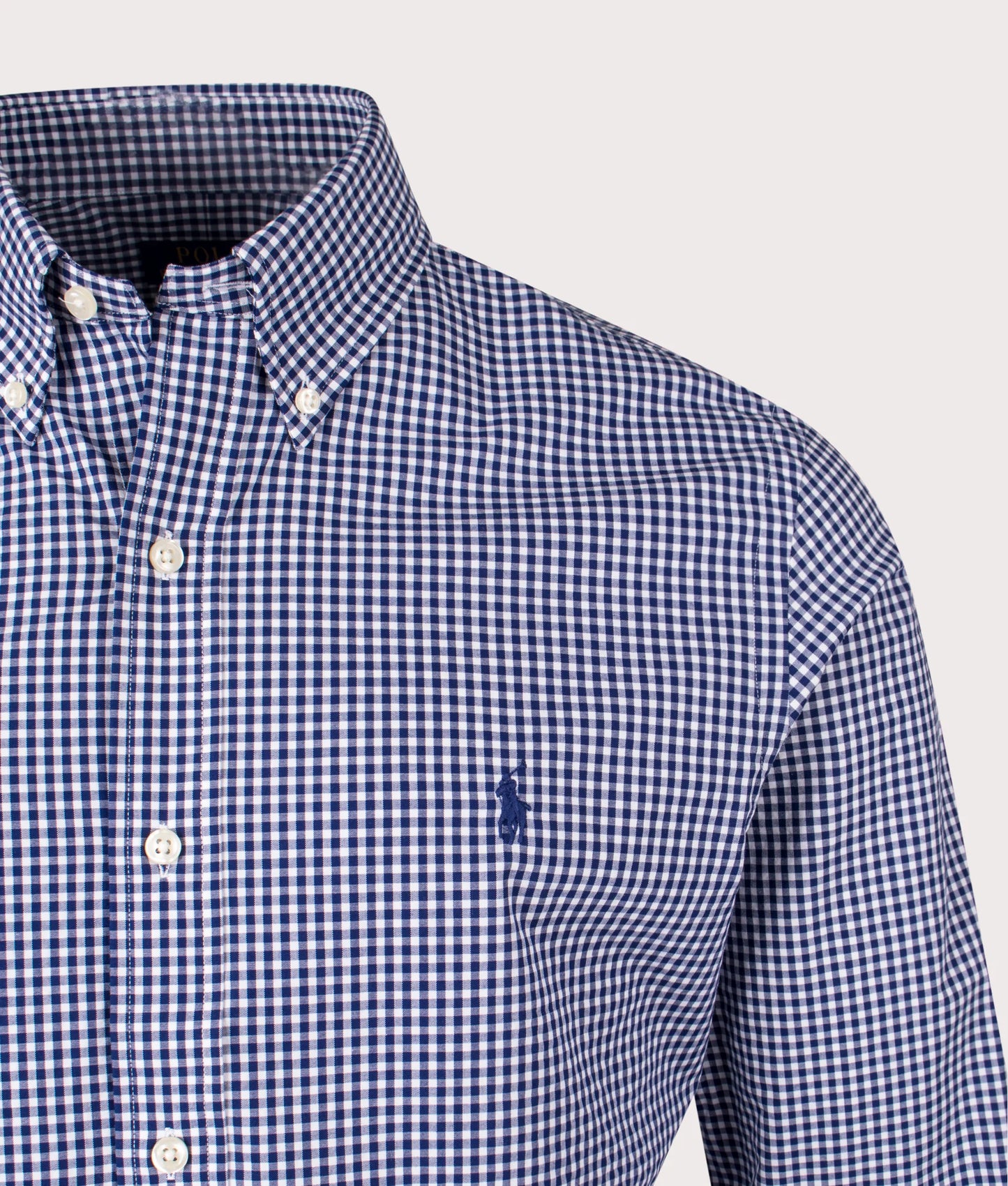 Custom Fit Gingham Poplin Shirt