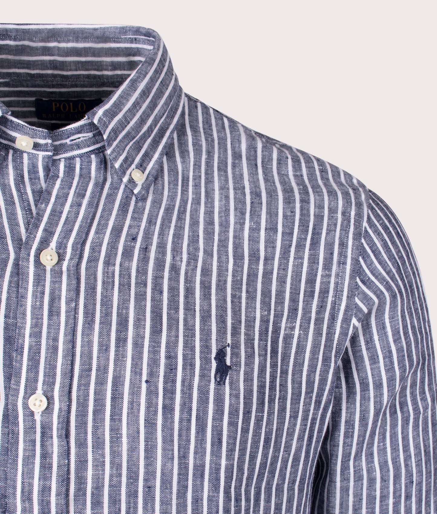 Custom Fit Striped Linen Shirt